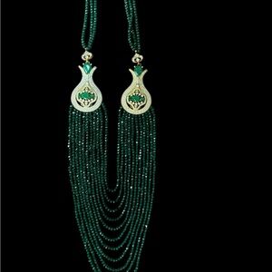 Elegant Green Beaded Necklace